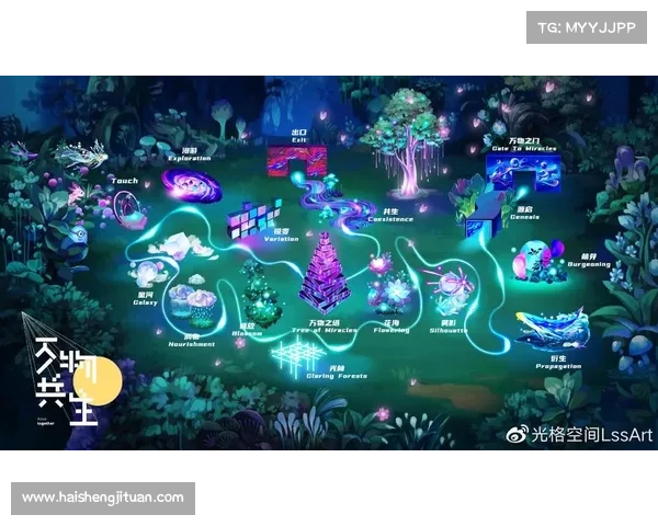 在五个步骤引领下沉浸于荧光森林的冥想体验之中